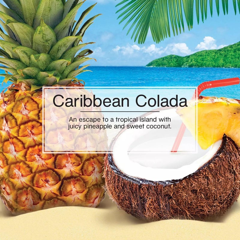 LITTLE TREES Car Air Freshener Vent Wrap Provides Long-Lasting Scent  Invisibly Fresh. Caribbean Colada  16 count  4-Packs - Image 4
